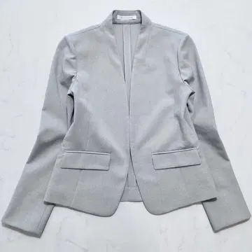 핑키앤다이안 노카라 자켓 비즈니스 폴리에스테르 그레이 38
