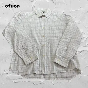 OFFON 올 패턴 긴팔 셔츠 코튼 100% 셔츠