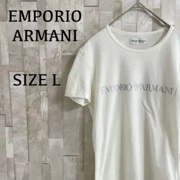 [새상품급] EMPORIO ARMANI T셔츠 사이즈 L 화이트