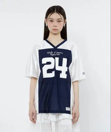 PIPPET 레이스 트리밍 저지 티셔츠