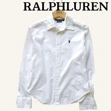 스테디셀러 랄프 로렌 RALPHLUREN 긴팔 셔츠 화이트 여성용 슬림