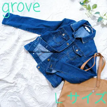 [ grove ] 데님 자켓 L 사이즈 캐주얼