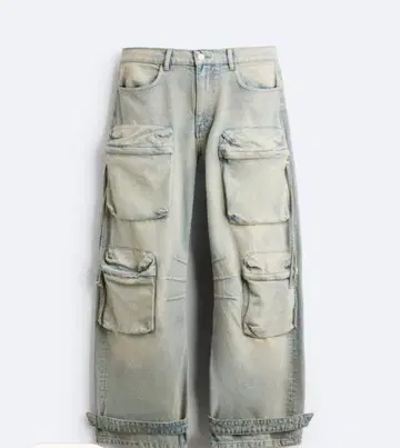 자라 Utility Multi Cargo Pants ZARA
