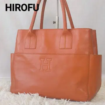 HIROFU 히로후 가죽 토트백 듀오 오렌지