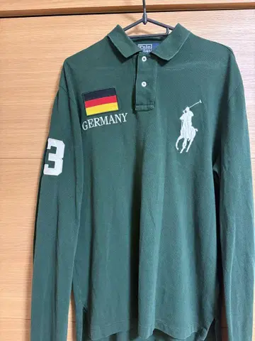 Polo by Ralph Lauren 다크 그린 긴팔 피케 셔츠 M