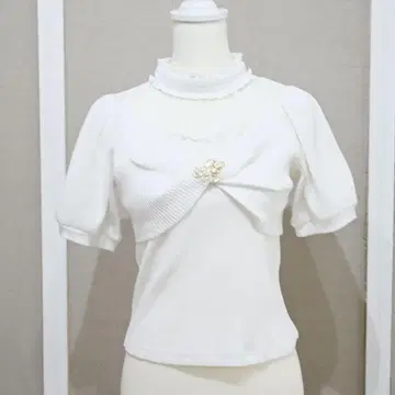 MARS 브로치 골지 TOPS 화이트