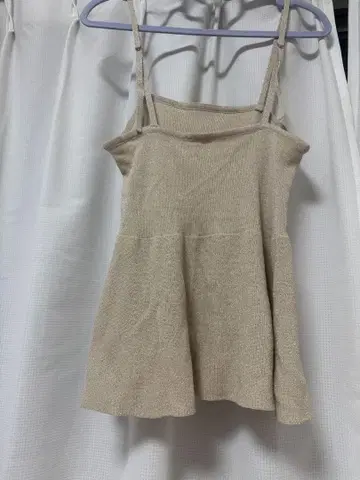 Discoat 라메 믹스 베이지 플레어 뷔스티에