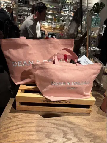 DEAN & DELUCA 핑크 에코백 HAWAII