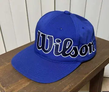 Wilson 파란색 캡 빈티지 트래커 기업 레어 USA