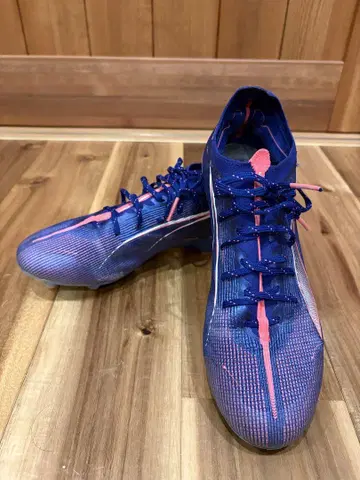Puma 축구 스파이크 24.5cm 파랑 핑크