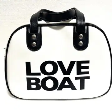 [새상품급] LOVE BOAT 보스턴 백 숄더 포함 화이트