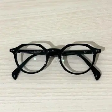 Zoff 블랙 라운드 안경 여성용 케이스 포함