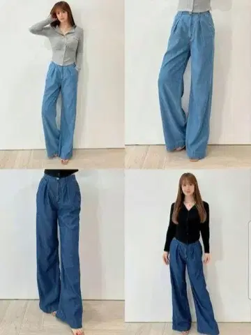 모코아즈 미 라인 와이드 데님 [수분 흡수 속건성 접촉 냉감]