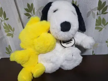 (스누피 뮤지엄) 스누피 and 우드스탁 봉제 인형
