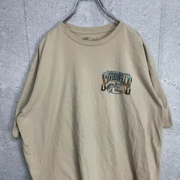 배스 프로 샵 양면 프린트 애니멀 곰 빅 사이즈 T셔츠 2XL