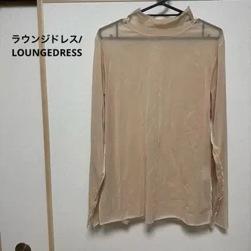 라운지 드레스/LOUNGEDRESS 시어 하이넥 티셔츠 어