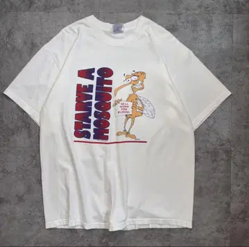 [ Hanes ] 'STARVE A MOSQUITO' 양면 프린트 티셔츠