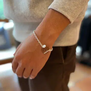 ButtonWorks LuckyPennyT-Bar SilverBrace