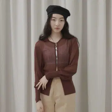 see through cardigan