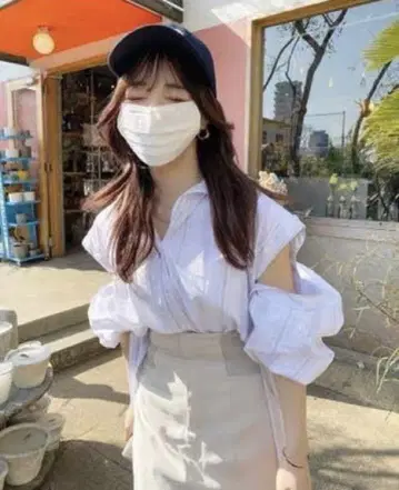 SNIDEL 오버사이즈 2way 셔츠