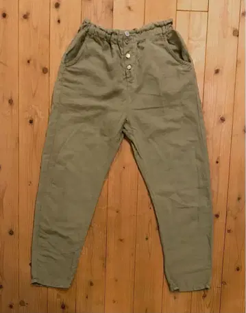 ZARA rn77302 린넨 팬츠 카키
