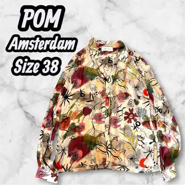 POM Amsterdam 택 포함 새상품 올 패턴 아티스틱 블라우스 M