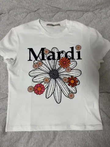 Mardi Mercredi 꽃무늬 프린트 T셔츠 ONE SIZE