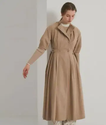 PUBLIC TOKYO 코쿤 슬리브 트렌치코트 원피스 ₩26,400