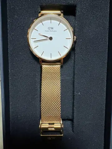 DANIEL WELLINGTON 골드 메쉬 손목시계