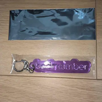 back number 반사 키링 보라색