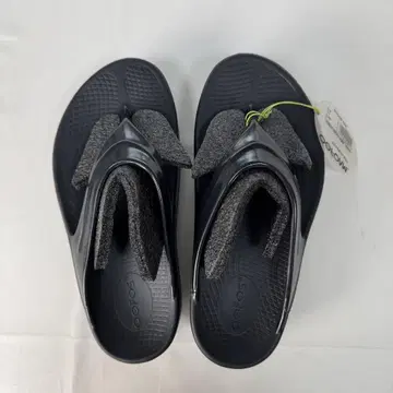 OOFOS OOmega 통굽 EU37 우포스 리커버리 샌들 블랙
