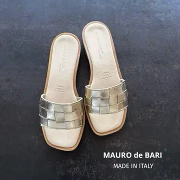 [새상품] MAURO de BARI 마우로 데 바리 가죽 샌들 39