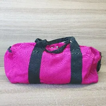 핑크 나일론 보스턴 백