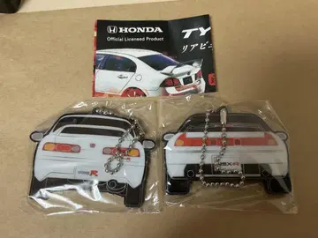 HONDA TYPE R 후면 뷰 아크릴 키링 2종 세트