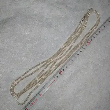 진주 다중 목걸이 약 160cm 조절 10cm 12