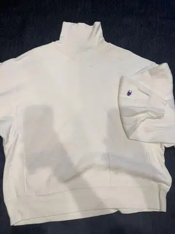 Champion 화이트 하이넥 트레이너 M