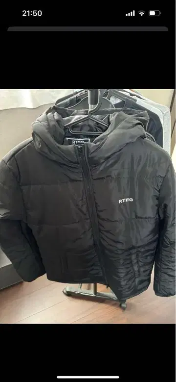 RTEG 블랙 다운 자켓 M