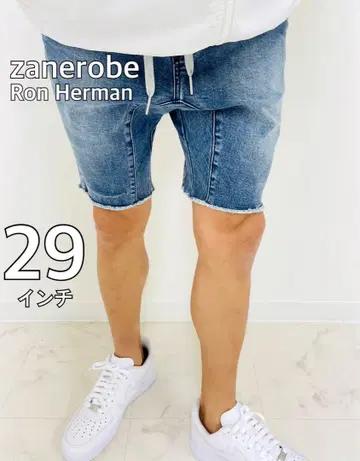 zanerobe 론 헤르만 취급 하프 팬츠 스키니 팬츠 블루 29