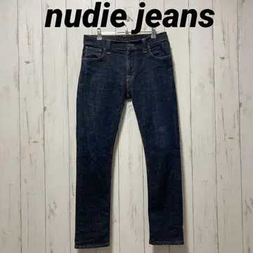 nudie jeans 데님 팬츠 슬림 다크 네이비 w31