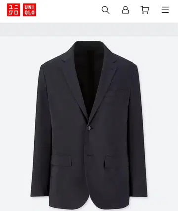 새상품급 유니클로 감동 자켓 울 라이크 테일러드 자켓 M 네이비