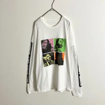 THE BEATLES 더 비틀즈 긴팔 티셔츠 롱T 빅 프린트 화이트