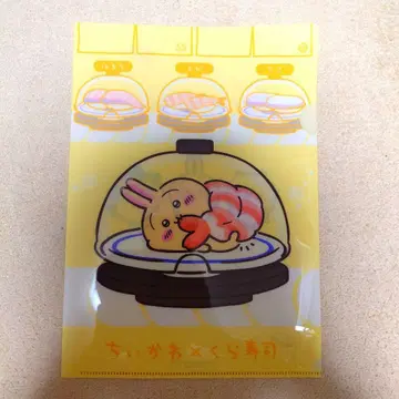 치이카와 x 쿠라스시 토끼 클리어 파일  캔배지