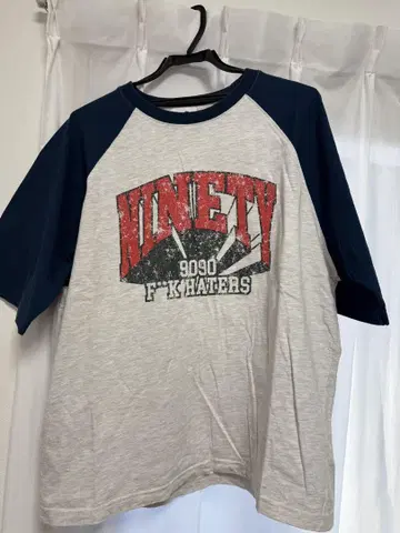 NINETY x NINETY 9090 반팔 래글런 T