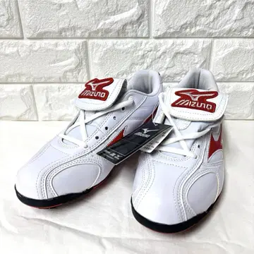 미즈노 야구 스파이크 슈즈 24cm 택 포함 화이트 빨간색 43