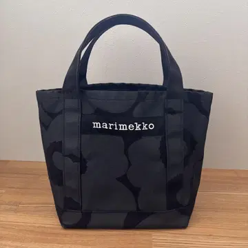 마리메꼬 marimekko 꽃무늬 토트백 블랙