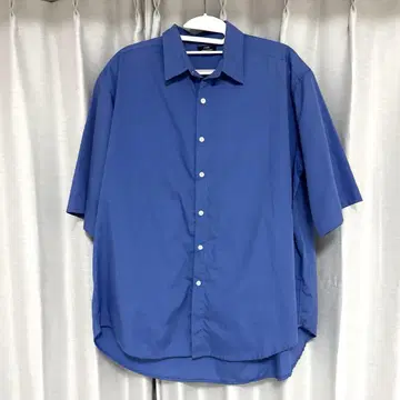 어반 리서치 오버 사이즈 셔츠 코발트 블루 토마스 메이슨