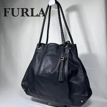 훌라 FURLA 카르멘 핸드백 숄더백 태슬 블랙