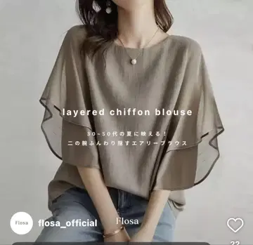 flosa 쉬폰 블라우스