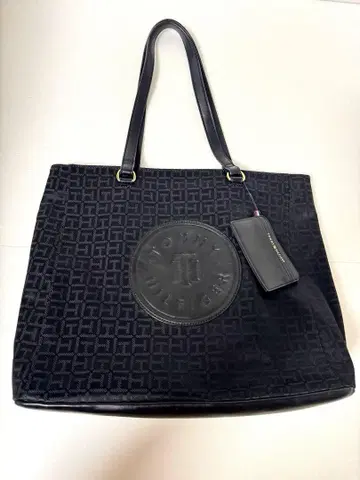 TOMMY HILFIGER 토트백 숄더 대용량 A4 블랙