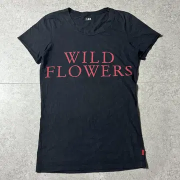 LGB WILD FLOWERS 블랙 티셔츠 archive y2k